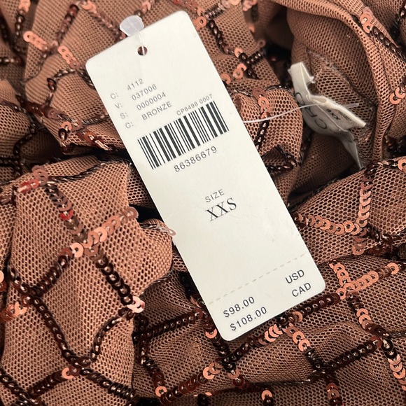 Nwt pilcro sequin mesh top - Picture 2 of 6